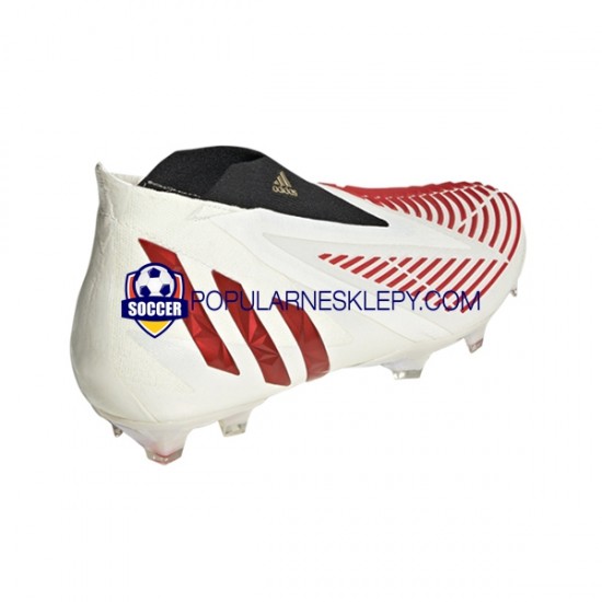 Czerwony Złoto Biały Adidas Predator EDGE FG Showdown Buty piłkarskie