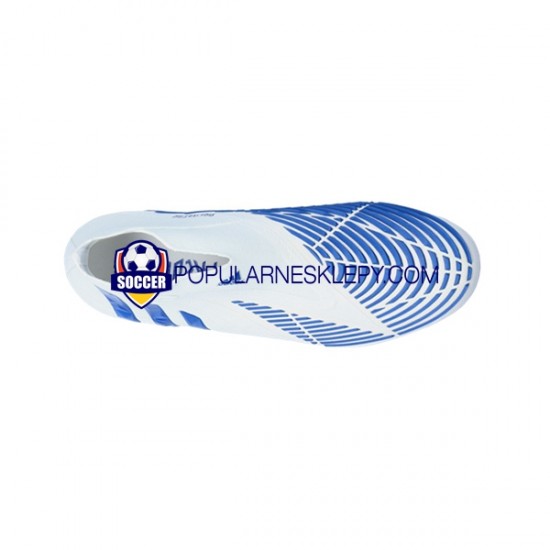 Niebieski Biały Adidas Predator EDGE SG Diamond Edge Buty piłkarskie