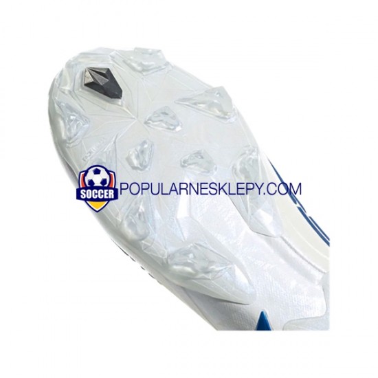 Niebieski Biały Adidas Predator EDGE.1 AG Diamond Edge Buty piłkarskie