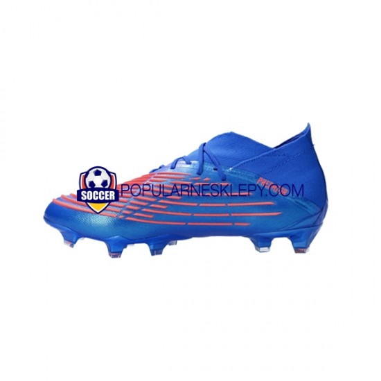 Czerwony Niebieski Adidas Predator EDGE.1 FG Sapphire Edge Buty piłkarskie