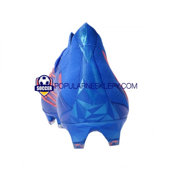 Czerwony Niebieski Adidas Predator EDGE.1 FG Sapphire Edge Buty piłkarskie