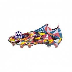 Niebieski Żółty Adidas Predator EDGE.1 L FG Geometric Buty piłkarskie