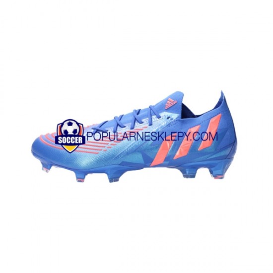 Czerwony Niebieski Adidas Predator EDGE.1 L FG Sapphire Edge Buty piłkarskie