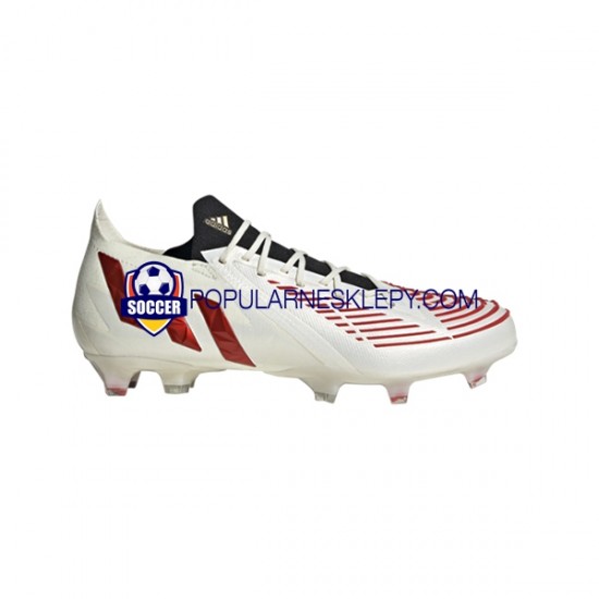Czerwony Złoto Biały Adidas Predator EDGE.1 L FG Showdown Buty piłkarskie