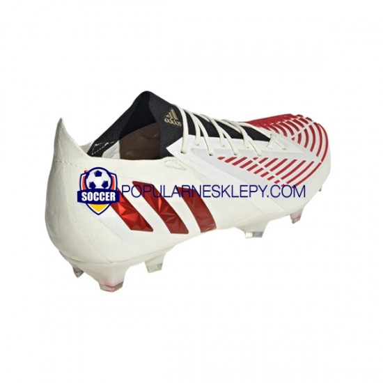Czerwony Złoto Biały Adidas Predator EDGE.1 L FG Showdown Buty piłkarskie