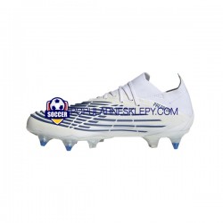 Niebieski Biały Adidas Predator EDGE.1 L SG Diamond Edge Buty piłkarskie