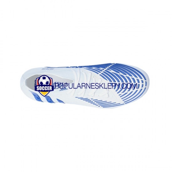 Niebieski Biały Adidas Predator EDGE.1 SG Diamond Edge Buty piłkarskie