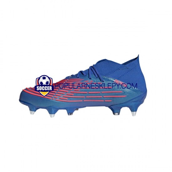 Czerwony Niebieski Adidas Predator EDGE.1 SG Sapphire Edge Buty piłkarskie