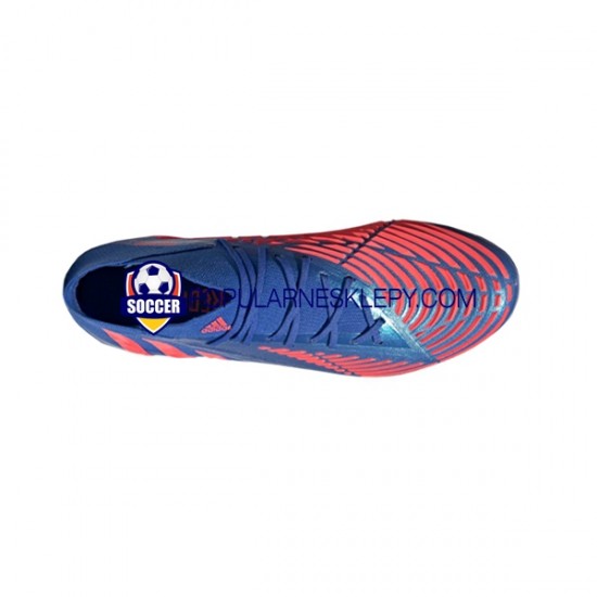 Czerwony Niebieski Adidas Predator EDGE.1 SG Sapphire Edge Buty piłkarskie