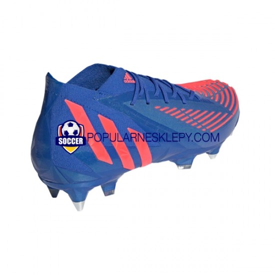 Czerwony Niebieski Adidas Predator EDGE.1 SG Sapphire Edge Buty piłkarskie