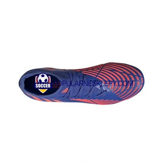 Czerwony Niebieski Adidas Predator EDGE.2 FG Sapphire Edge Buty piłkarskie