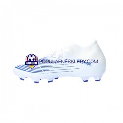 Niebieski Biały Adidas Predator EDGE.3 FG Diamond Edge Buty piłkarskie
