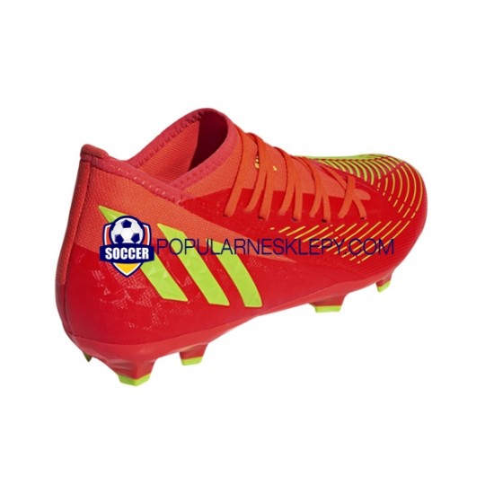 Czerwony Zielony Adidas Predator EDGE.3 FG Game Data Buty piłkarskie