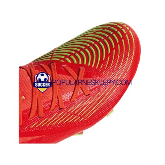 Czerwony Zielony Adidas Predator EDGE.3 FG Game Data Buty piłkarskie