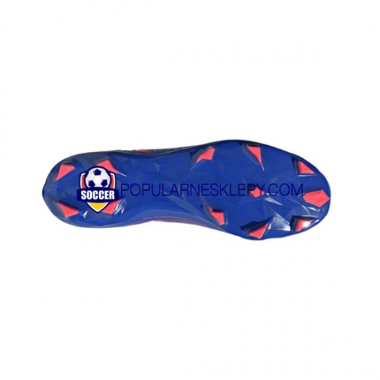 Czerwony Niebieski Adidas Predator EDGE.3 FG Sapphire Edge Buty piłkarskie