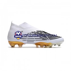 Biały Czarny Adidas Predator Edge Geometric FG Buty piłkarskie