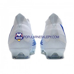 Niebieski Biały Adidas Predator Edge Geometric FG Buty piłkarskie