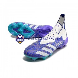 Biały Adidas Predator FREAK FG Purplecolor Buty piłkarskie