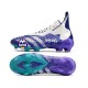 Biały Adidas Predator FREAK FG Purplecolor Buty piłkarskie