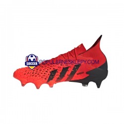 Czerwony Czarny Adidas Predator FREAK.1 SG Meteorite Buty piłkarskie