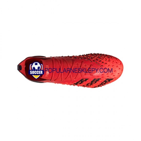 Czerwony Czarny Adidas Predator FREAK.1 SG Meteorite Buty piłkarskie