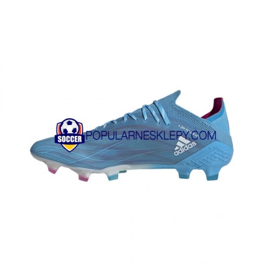 Różowy Niebieski Biały Adidas X SPEEDFLOW.1 FG Sapphire Edge Buty piłkarskie