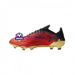 Czerwony Złoto Czarny Adidas X SPEEDFLOW.1 FG Showdown Buty piłkarskie