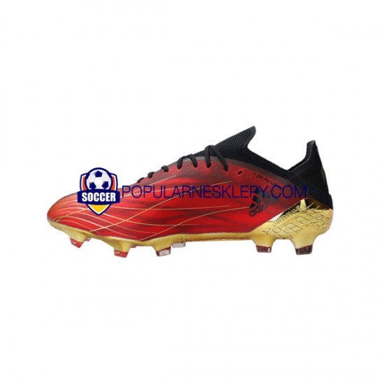 Czerwony Złoto Czarny Adidas X SPEEDFLOW.1 FG Showdown Buty piłkarskie