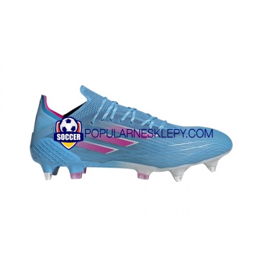 Różowy Niebieski Biały Adidas X SPEEDFLOW.1 SG Sapphire Edge Buty piłkarskie
