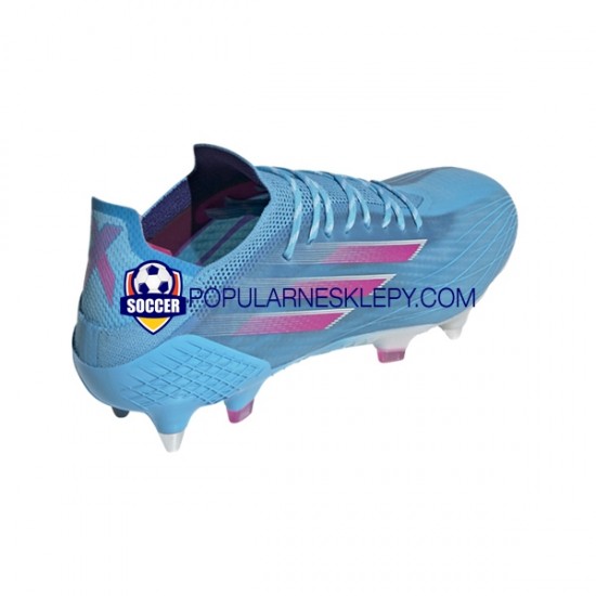 Różowy Niebieski Biały Adidas X SPEEDFLOW.1 SG Sapphire Edge Buty piłkarskie
