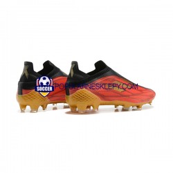 Czerwony Żółty Czarny Adidas X Speed flow FG Buty piłkarskie