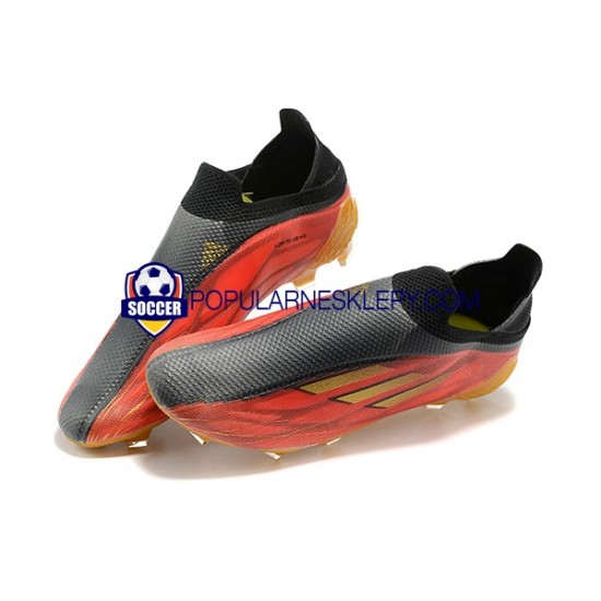 Czerwony Żółty Czarny Adidas X Speed flow FG Buty piłkarskie