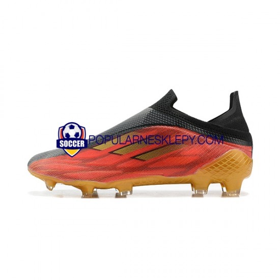 Czerwony Żółty Czarny Adidas X Speed flow FG Buty piłkarskie