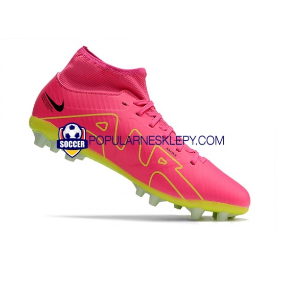 Różowy Zielony Nike Air Zoom Mercurial Superfly IX Academy AG Buty piłkarskie