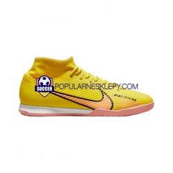 Różowy Żółty Nike Air Zoom Mercurial Superfly IX Academy IC Halle Lucent Buty piłkarskie