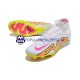 Różowy Żółty Biały Nike Air Zoom Mercurial Superfly IX Elite FG Buty piłkarskie