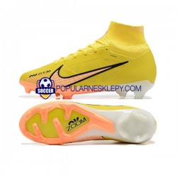 Pomarańczowy Żółty Nike Air Zoom Mercurial Superfly IX Elite FG Buty piłkarskie