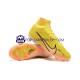 Pomarańczowy Żółty Nike Air Zoom Mercurial Superfly IX Elite FG Buty piłkarskie