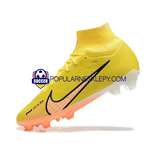 Pomarańczowy Żółty Nike Air Zoom Mercurial Superfly IX Elite FG Buty piłkarskie