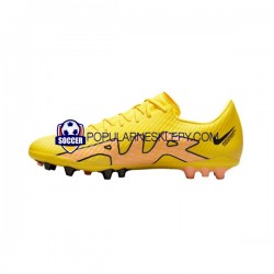 Różowy Żółty Nike Air Zoom Mercurial Vapor XV Academy AG Lucent Buty piłkarskie