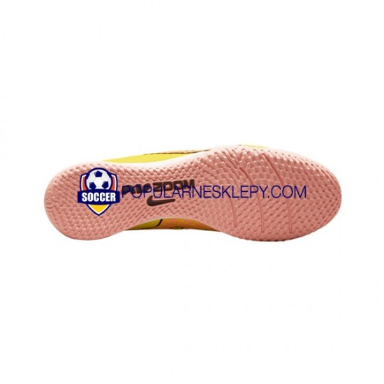 Różowy Żółty Nike Air Zoom Mercurial Vapor XV Academy IC Halle Lucent Buty piłkarskie