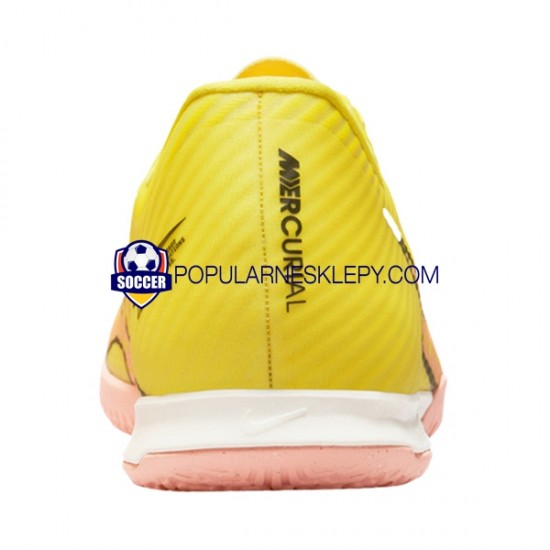 Różowy Żółty Nike Air Zoom Mercurial Vapor XV Academy IC Halle Lucent Buty piłkarskie