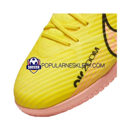 Różowy Żółty Nike Air Zoom Mercurial Vapor XV Academy IC Halle Lucent Buty piłkarskie