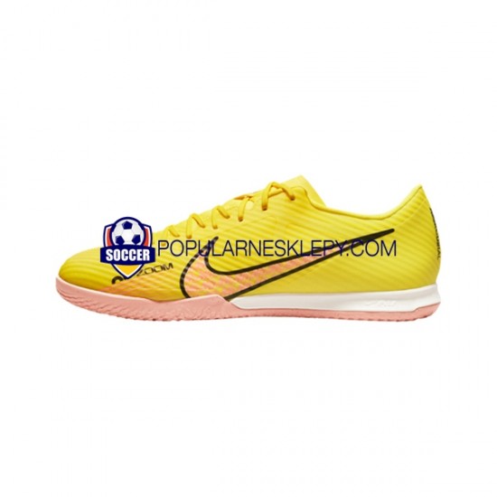 Różowy Żółty Nike Air Zoom Mercurial Vapor XV Academy IC Halle Lucent Buty piłkarskie