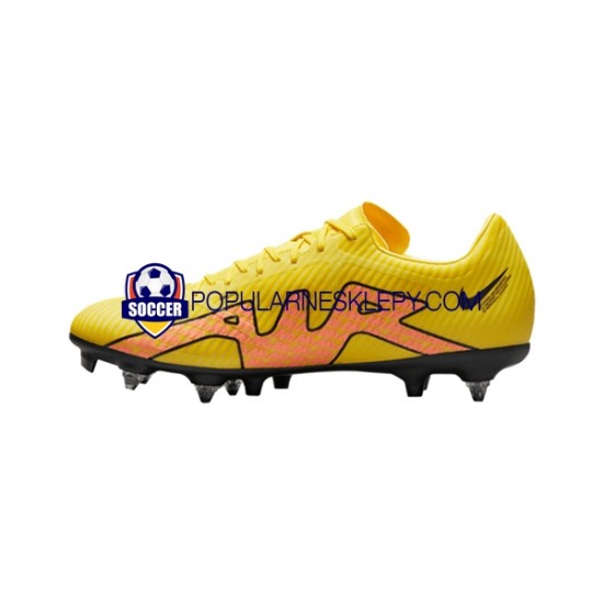 Różowy Żółty Nike Air Zoom Mercurial Vapor XV Academy SG Pro AC Lucent Buty piłkarskie