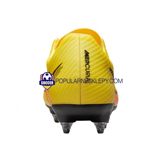 Różowy Żółty Nike Air Zoom Mercurial Vapor XV Academy SG Pro AC Lucent Buty piłkarskie