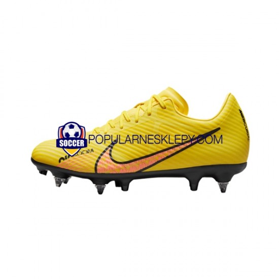Różowy Żółty Nike Air Zoom Mercurial Vapor XV Academy SG Pro AC Lucent Buty piłkarskie