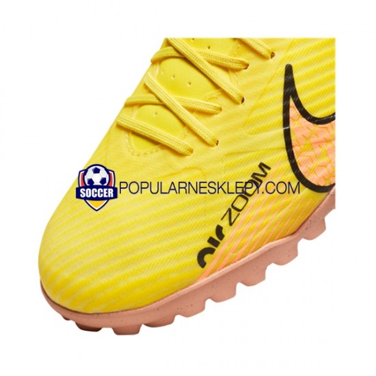 Różowy Żółty Nike Air Zoom Mercurial Vapor XV Academy TF Lucent Buty piłkarskie