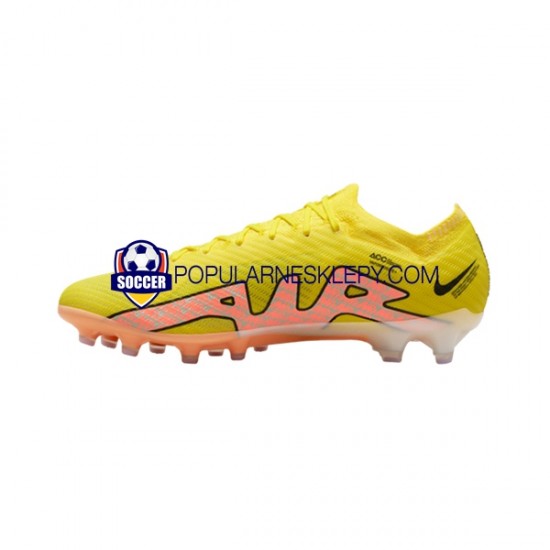 Różowy Żółty Nike Air Zoom Mercurial Vapor XV Elite AG Pro Lucent Buty piłkarskie