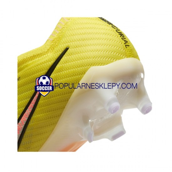 Różowy Żółty Nike Air Zoom Mercurial Vapor XV Elite AG Pro Lucent Buty piłkarskie
